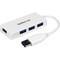Startech.Com Portable 4 Port Mini USB 3.0 Hub - White ST4300MINU3W - alternate 1