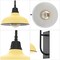 Jonathan Y Stanley 12.25" 1-Light Farmhouse Industrial Iron LED Gooseneck Arm Outdoor Sconce, Matte Yellow JYL7614H - alternate 2