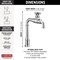 Delta Broderick True Bar Kitchen Faucet 1990LFC - alternate 2
