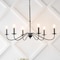 Jonathan Y Wicklow 34.75" 6-Light Bohemian Farmhouse Iron LED Chandelier, Oil Rubbed Bronze JYL7559A - alternate 7