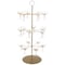 Lavish Home Cocktail Tree Stand 3-Tier Champagne Tower Holds 18 Stemware Glasses For Party Decorations KIT-DRNK1-GLD - alternate 4