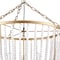 Homeroots Gold And White Empire Three Light Metal and Beads Dimmable Chandelier 611362 - alternate 3