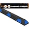 Xpose Safety Parking Block, Rubber, 4 in Height, 72 in Length, Black/Blue PBSB-6-X - alternate 1