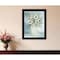 Homeroots White Blooms Black Framed Print Wall Art 530119 - alternate 4