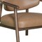 Homeroots 33" Brown and Dark Brown Faux Leather And Wood Arm Chair 635751 - alternate 3