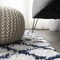 Jonathan Y Algaida Moroccan Diamond Shag Beige/Navy 2 ft. x 8 ft. Runner Rug SHG104B-28 - alternate 3
