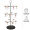 Lavish Home Cocktail Tree Stand 3-Tier Champagne Tower Holds 18 Stemware Glasses For Party Decorations KIT-DRNK1-BLK - alternate 3