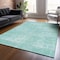 Homeroots 9' X 12' Turquoise And Teal Blue Abstract Washable Indoor Outdoor Area Rug 588802 - alternate 3
