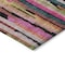 Homeroots 5' X 8' Pink Black And Green Striped Washable Indoor Outdoor Area Rug 603228 - alternate 2