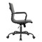 Leisuremod Harris Faux Leather Office Chair - Mid-Back Ergonomic Swivel Desk Chair, Iron Base HOBL19BLL - alternate 4