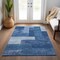 Homeroots 10' X 14' Navy Blue And Sky Blue Geometric Washable Indoor Outdoor Area Rug 612453 - alternate 5