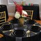 Smarty Had A Party 10 Black Flat Round Disposable Plastic Dinner Plates 120 Plates, 120PK 830-B-CASE - alternate 3