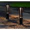 Gardenised 24-Inch Round LED Bollard Path Lights - Durable Decorative Aluminum Wired Landscape Lighting for QI004596-24 - alternate 2