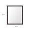 Homeroots 26" Black Bathroom Vanity Mirror 607228 - alternate 3
