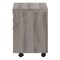 Homeroots 25" Gray Particle Board Filing Cabinet With Drawers 333352 - alternate 6