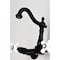 Kingston Brass Two-Handle Wall Mount Bridge Kitchen Faucet, Matte Black KS1260PX - alternate 2