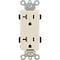 Leviton Decora Plus 20A Light Almond Residential Grade 5-20R Duplex Outlet R86-16352-0TS - alternate 2