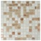 Apollo Tile Mingles 12 in. x 12 in. Glossy White and Beige Glass Mosaic Wall and Floor Tile 20 sqft/case, 20PK MIX2088WH122A - alternate 1