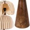 Jonathan Y Sylvie 16" Modern Minimalist Paper Pleated Shade Mushroom Accent LED Table Lamp, Natural JYL9106B - alternate 5