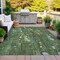 Homeroots 9' X 12' Fern Green And Beige Abstract Washable Indoor Outdoor Area Rug 631177 - alternate 3