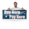 Signmission Buy Here Pay Here, 18 Inch x 48 Inch, Vinyl Banner B-30498 - alternate 3
