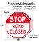 Signmission Stop Road Closed, 18 inch X 18 inch, Plastic Sign, 2PK OC-P-2PACK-18-310 - alternate 6