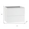 Homeroots 24" White Wood Freestanding Bathroom Vanity With White Sink And Two Drawers 627447 - alternate 4