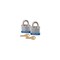 Master Lock Laminated Steel Padlock, 3/4 in H, 9/32 in Dia Shackle, Keyed Alike, Pair, Steel Body and Shackle 3T - alternate 1