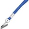 Advantus Metal Flat Clip Lanyard, 36in Long, Blue, 100PK 97127 - alternate 2