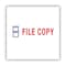 Accu-Stamp2 Pre-Inked Shutter Stamp, Red/Blue, FILE COPY, 1.63 x 0.5 035524 - alternate 2