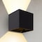 Leeki Outdoor Wall Light Cube, Black, 20W LKI-1026 - alternate 1