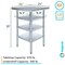Amgood 24in D x 24in L Stainless Steel Table, Three Undershelves AMG WT-2424-3SH-Z - alternate 3