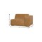 Homeroots 44" Sienna Leather Modular Sofa With Brown Legs 641034 - alternate 4