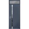 Vdomdoors Steel Door Cynex 6777 Grey Transom Window Stainless Inserts Single Modern Painted-W36xH80+16-Right- CYNEX6777EXD-GRE-W36 x H80+16-Right-hand Outswing - alternate 2