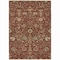 Homeroots 9' X 12' Brown Tan And Red Floral Washable Indoor Outdoor Area Rug 603435 - alternate 3