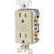 Leviton SmartlockPro Self-Test 15A Ivory Residential Grade Rounded Corner 5-15R GFCI Outlet, 3PK M21-GFNT1-03I - alternate 2