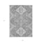 Homeroots 9' X 12' Gray And Ivory Medallion Washable Indoor Outdoor Area Rug 589042 - alternate 2
