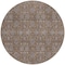Homeroots 8' Chocolate And Gray Round Floral Washable Indoor Outdoor Area Rug 582262 - alternate 3