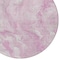 Homeroots 8' Pink And Silver Round Abstract Washable Indoor Outdoor Area Rug 618372 - alternate 4