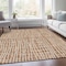 Homeroots 9' X 12' Orange Beige And Copper Striped Washable Indoor Outdoor Area Rug 583460 - alternate 6