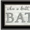 Homeroots When in Doubt Take a Bath 3 Black Framed Print Bathroom Wall Art 406771 - alternate 3