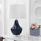 Jonathan Y Tate 24.5" Ceramic LED Table Lamp, Navy JYL8018A - alternate 3