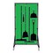 5S Supplies Housekeeping Shadow Board Broom Station V8, Green, Broom, No Text HSB-V8-GREEN-BO- NO TEXT - alternate 1
