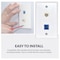 Newhouse Hardware Ethernet Coupler and Coaxial Wall Plate White TVCATCWP-WH-01 - alternate 2