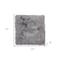 Homeroots 17" X 17" Gray Synthetic Solid Color Pad 317292 - alternate 2