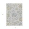 Homeroots 8' X 10' Silver Gray And Gold Floral Washable Indoor Outdoor Area Rug 589503 - alternate 3