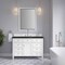 James Martin Vanities Brittany 48" Single Vanity in Bright White, w/ 3 CM Phantome Eclos Top 655-V48-BW-3PHT - alternate 2