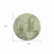 Homeroots 8' Artichoke Green And Fern Green Round Abstract Washable Indoor Outdoor Area Rug 609848 - alternate 5