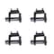 Mytee Products Heavy-Duty Portable Bolt-On Trailer Winch w/ Black Powder Coating - 16,500 lbs, 4PK WinchBx4 - alternate 4