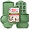 Bakkenamster BAKKEN Kitchen Baking Pan Set, Oven Safe, Up To 450 Deg F, 6PK BKBSMARRED6 - alternate 1